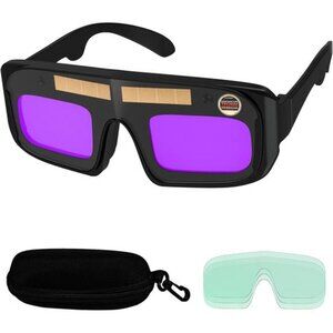 Auto darkening welding goggles solar true color safety glasses TIG MIG ARC